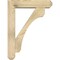 Ekena Millwork Legacy Craftsman Rough Sawn Bracket w/ Offset Brace, Douglas Fir, 6"W x 24"D x 32"H BKT0604X24X32LEC04RDF - alternate 4